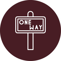 One Way Icon