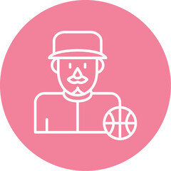 Basketball Player Icon © Zevicons