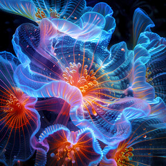 Radiant Sea Bloom Wonderland.