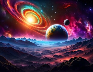 planet in space
