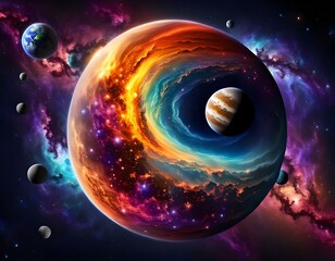 planet in space