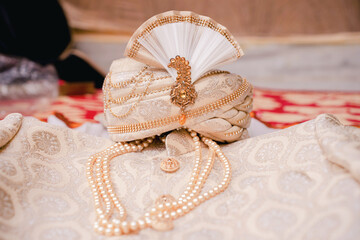 Indian Groom Wedding Dress | Traditional wedding dress and accessories of Indian Groom like Safa or...
