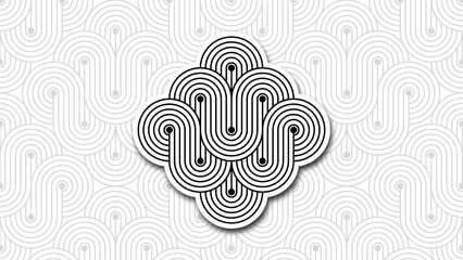 Abstract geometric special pattern design