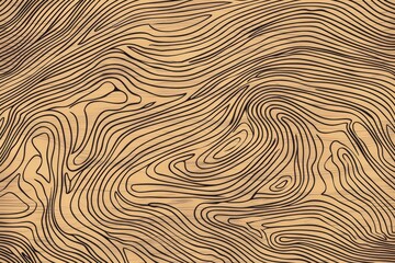 Abstract Wooden Waves Texture Pattern