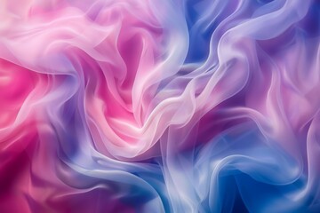Obraz premium Calming Rhythms: Swirling Pink and Blue Hues for Visual Harmony