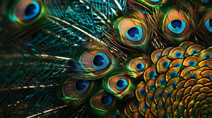 Obraz premium tail, bird, decorative, elegant, peafowl, colorful, elegance, feather, peacock, beautiful, ornament, modern, abstact, natural, vintage, fabric texture, animal, background, texture, textile, nature, de