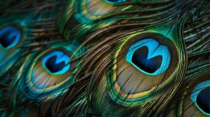 Obraz premium tail, bird, decorative, elegant, peafowl, colorful, elegance, feather, peacock, beautiful, ornament, modern, abstact, natural, vintage, fabric texture, animal, background, texture, textile, nature, de
