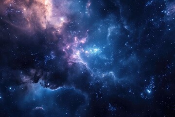 Obraz premium Vibrant colors of the galaxy at night