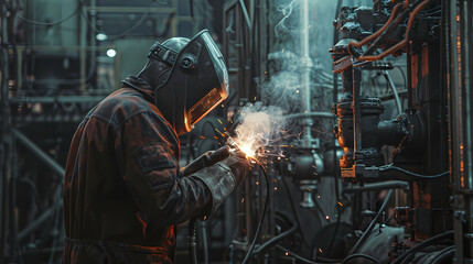 Industrial Machinery Backdrop - Towering Structures in Modern Industry