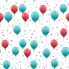 Obraz premium High-quality festive balloons template on white background for greeting cards and invitations