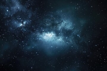 Obraz premium Colorful galaxy with cosmic dust and nebulas