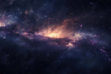Fototapeta premium Vibrant colors of the galaxy in space
