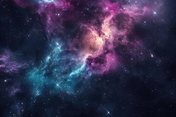 Fototapeta premium Amazing galaxy with nebulas and cosmic dust