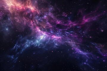 Fototapeta premium Amazing cosmic scene with stars and planets