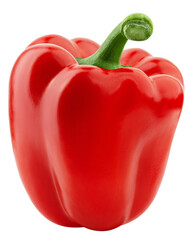 sweet Pepper, Paprika, isolated on white background, full depth of field