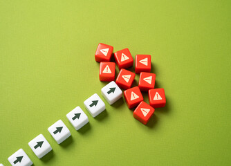 Face problems and challenges. Accumulation of problems. Unsolvable situation. Confusion. Establish...