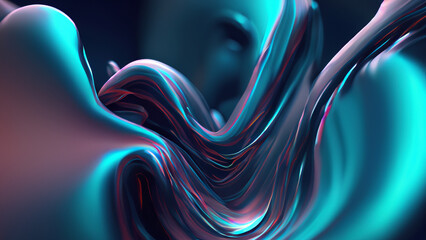 A abstract fluid shape background.