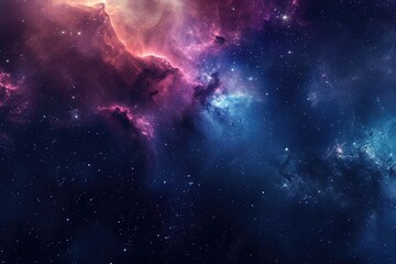 Fototapeta premium Beautiful galaxy background with vibrant colors