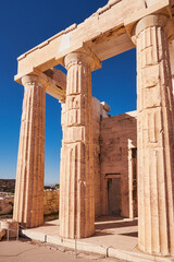 Details of the Entrance to the Acropolis of Athens, Greece