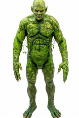 Green Plant Monster with Vines and Claws, Fantasy Creature Design