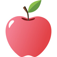 Gradient Flat Apple 