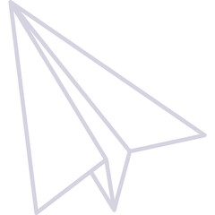 Outline Paper Plane