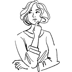 Girl Sketch Portrait