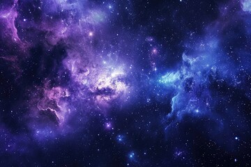 Naklejka premium Beautiful cosmic background with vibrant colors