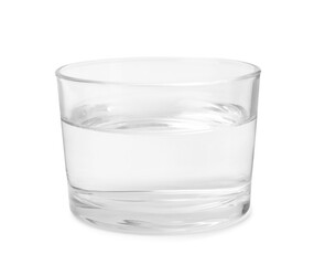 Vinegar in glass bowl isolated on white