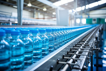 Obraz premium Plastic bottles with bottling water