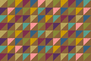 Fototapeta premium Vector vintage seamless geometric abstract pattern.