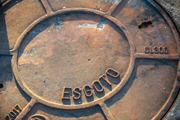 Storm sewer system iron cover