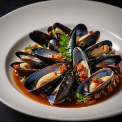 mussels with lemon and parsley
