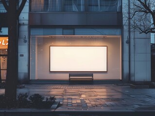  blank advertising poster billboard banner mockup