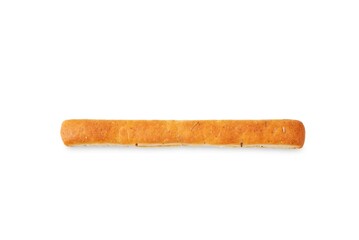 Bread sticks grissini on a white isolated background