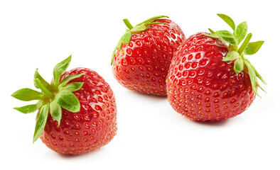 fresh red strawberries