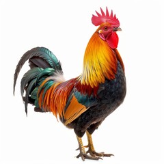 Fototapeta premium chicken rooster isolated on white background