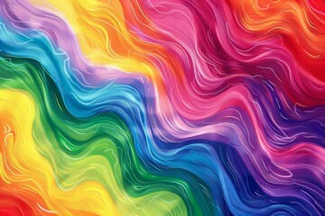 Obraz premium Abstract colorful background with flowing lines and curves