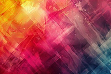 Fototapeta premium Abstract background with vibrant lines and squares