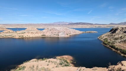 lake and mountains In Lake Mead