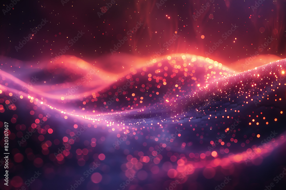 Poster neon metallic tech background - abstract patterns & textures