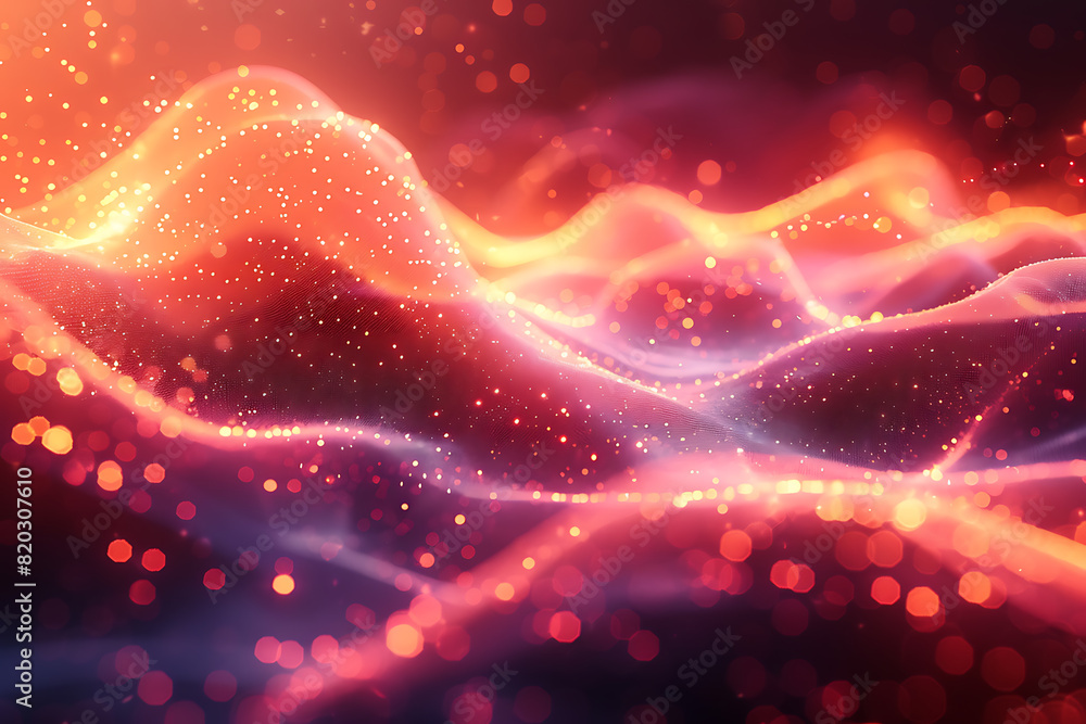 Aufkleber neon metallic tech background - abstract textures & patterns