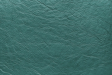 Genuine turquoise leather texture, natural animal skin, luxury vintage cowhide background. Eco...