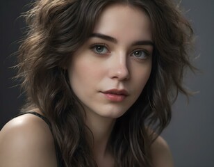 portrait of a beautiful young woman