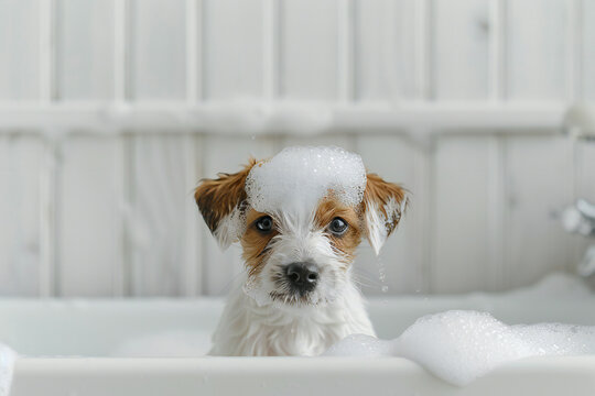 Bubble Cuttie
A puppy in a bathtub with bubbles on its head. Symbolizes cuteness, playfulness, and cleanliness. Perfect for campaigns focused on pet care and hygiene