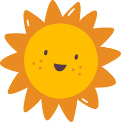 Funny Sun Character