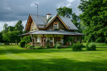 Village house in the woods