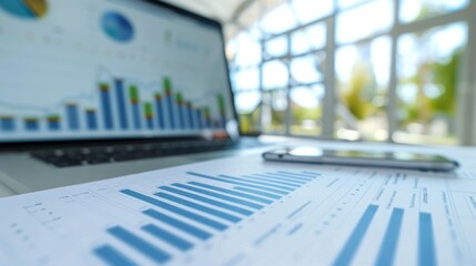 A presentation slide displays a graph representing the projected cost savings of implementing energy conservation measures in a company.