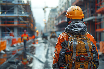 Busy Construction Site