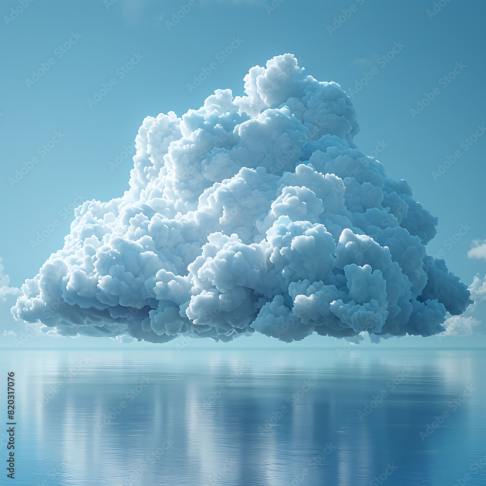 Poster cloud computing platforms - minimalistic design